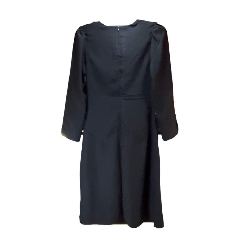 Banana Republic Long Sleeve Back Shirred Midi Dress sz 4 - Picture 2 of 14